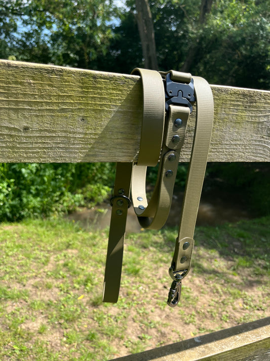 Tactical BioThane© Lead - Military Green