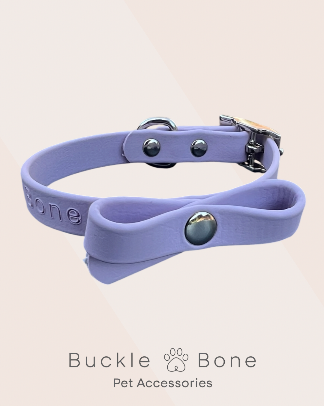 Mini-Me Dog Collar - BioThane© - Pastel Purple