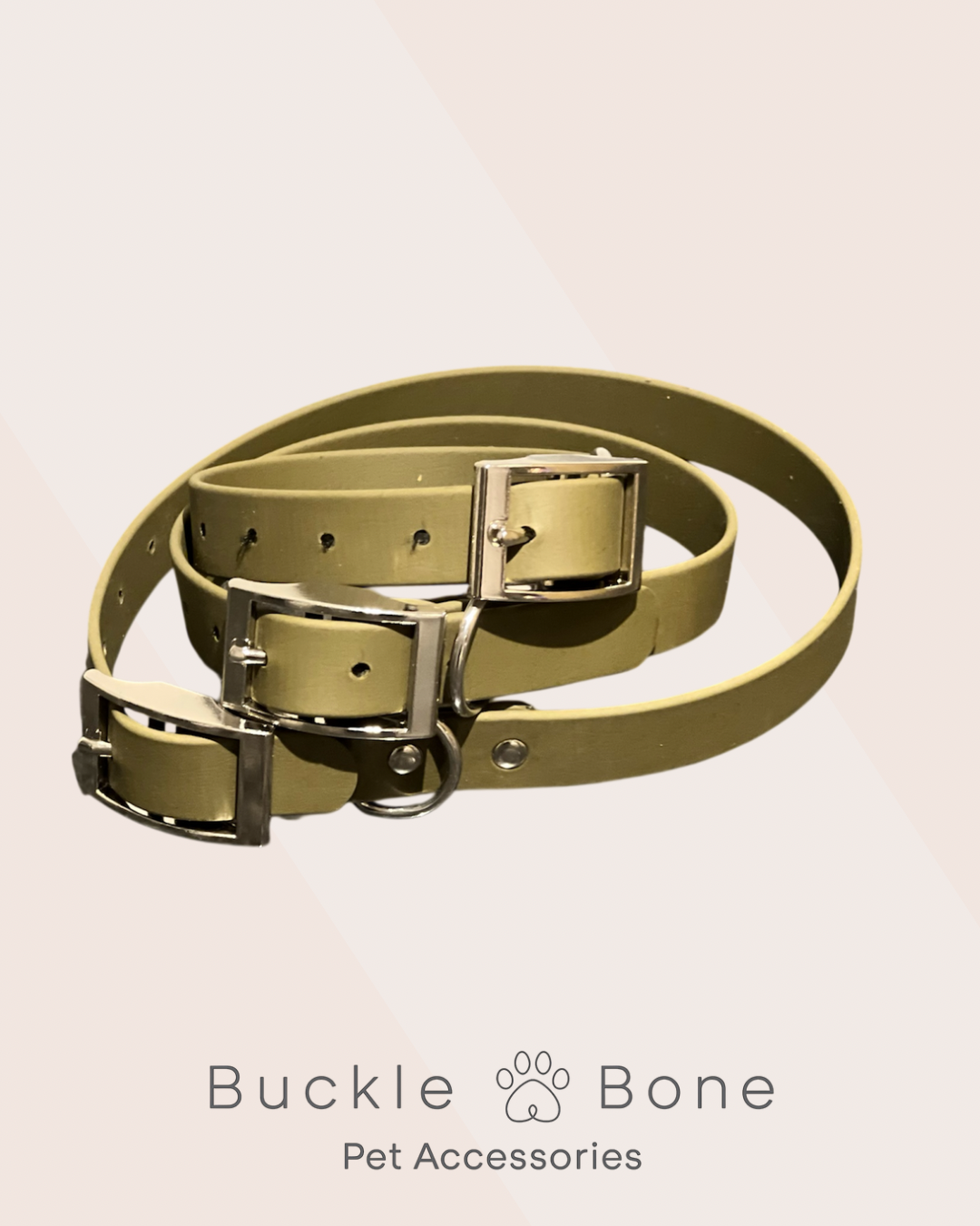 Military Green - Waterproof BioThane© Dog Collar