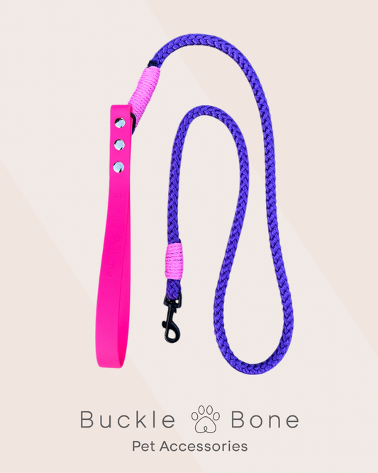 Rope / Biothane leads (Pink - Purple)