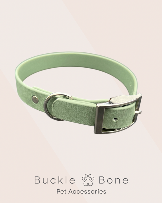 Foggy Green - Waterproof BioThane© Dog Collar