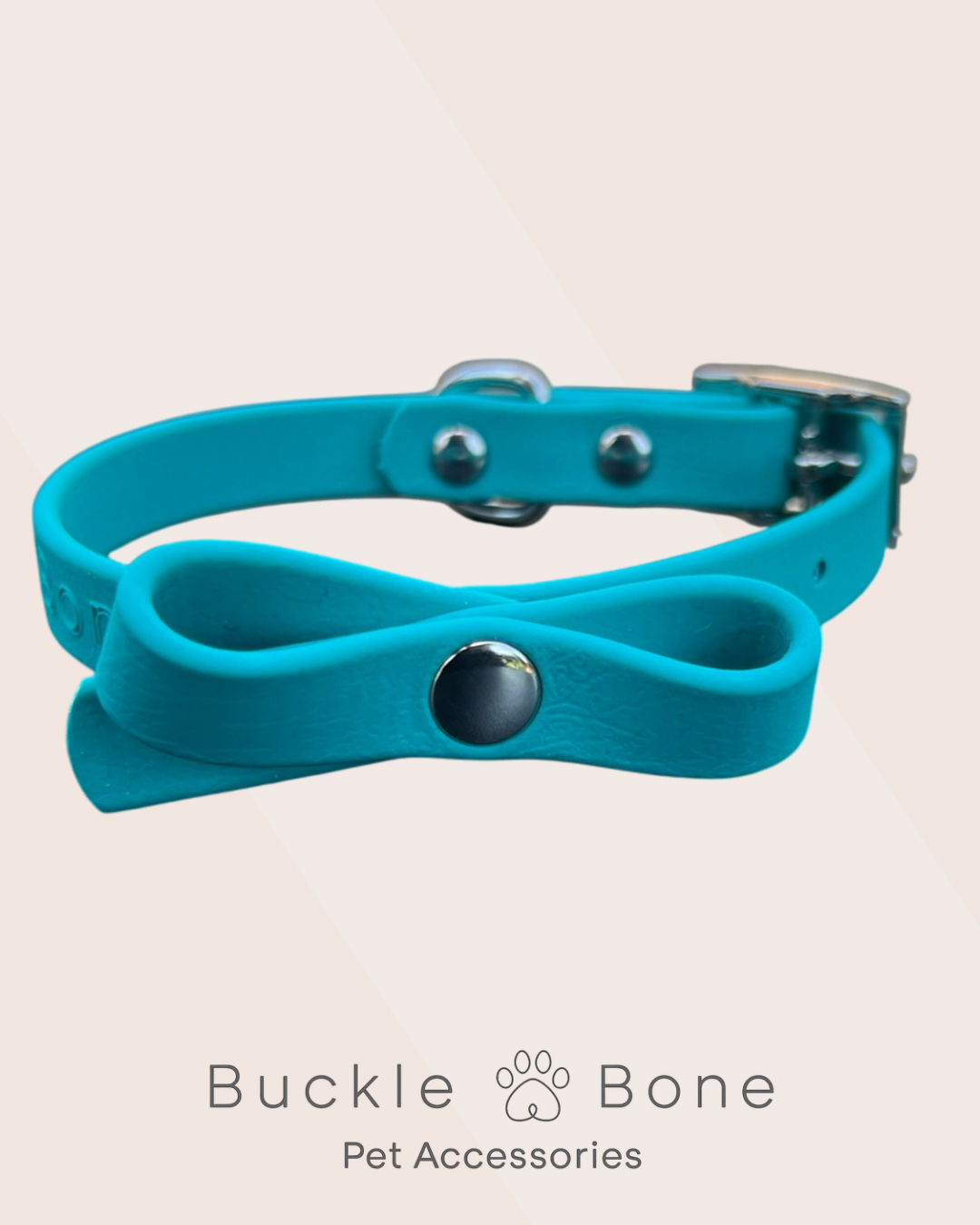 Mini-Me Dog Collar - BioThane© - Teal