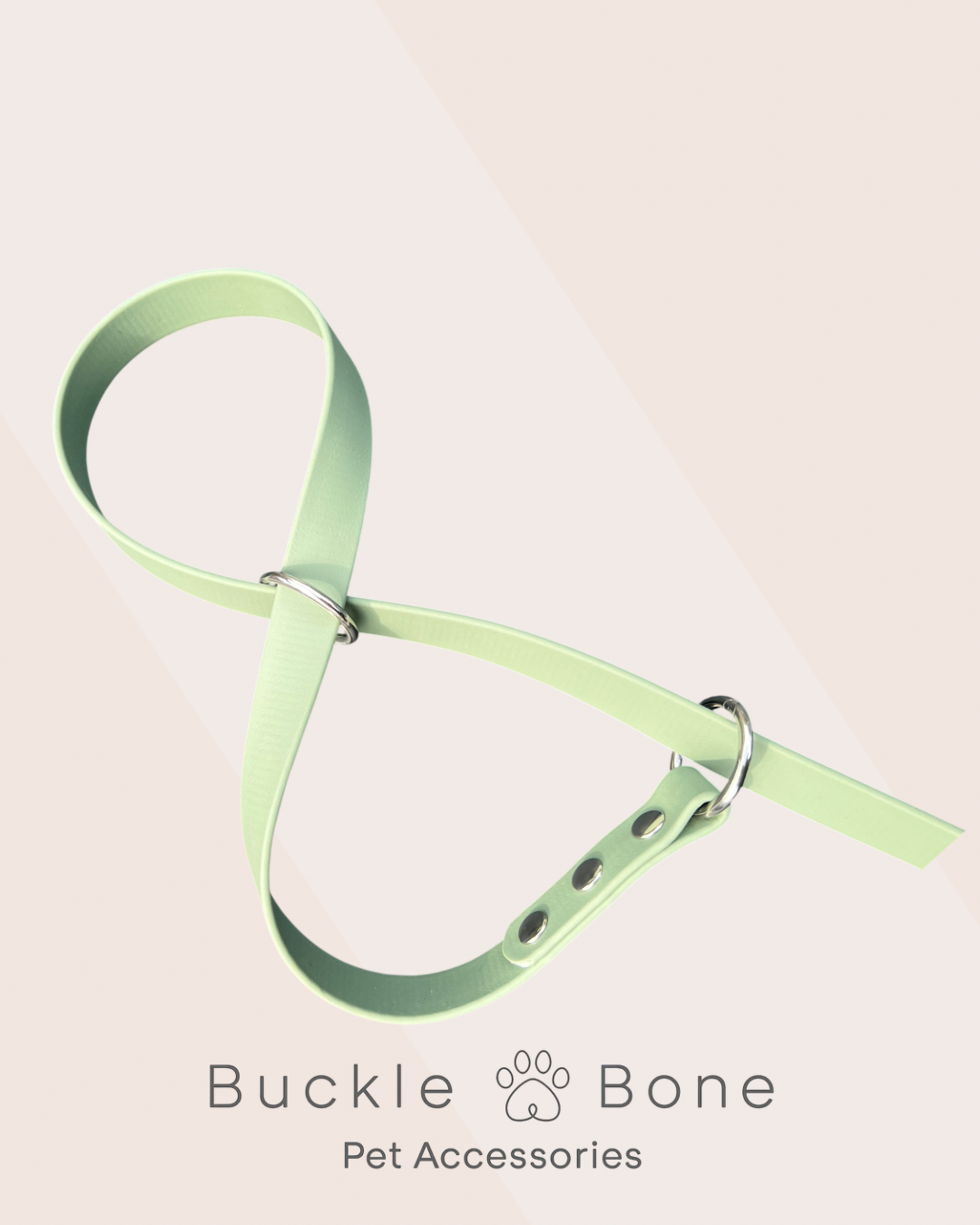 Figure 8 Slip BioThaneĀ® lead - Foggy Green