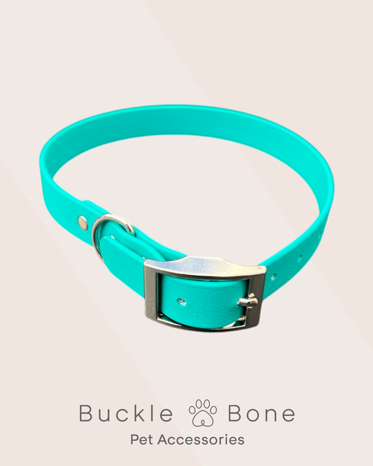 Teal - Waterproof BioThane© Dog Collar