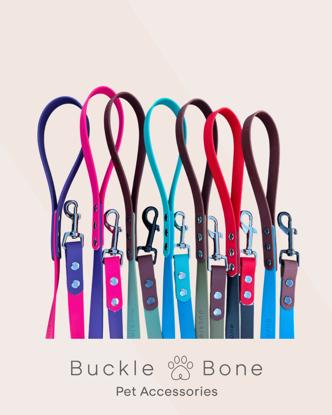 Twin Colour BioThane© Dog Leads