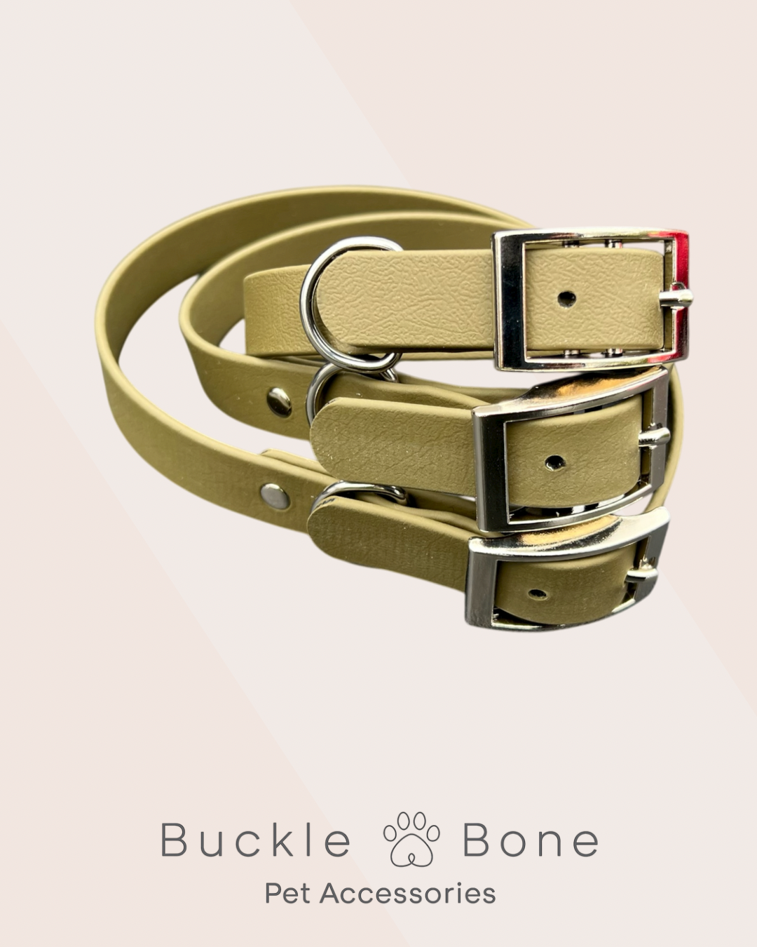 Military Green - Waterproof BioThane© Dog Collar