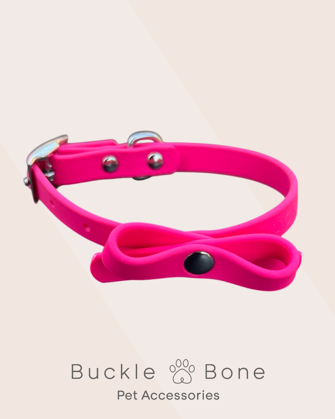 Mini-Me Dog Collar - BioThane© - Passion Pink