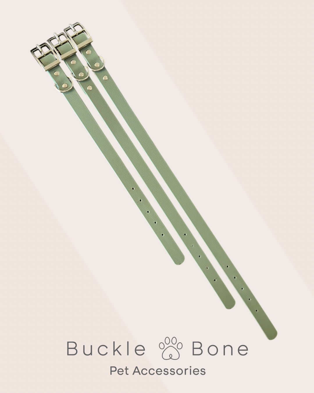 Foggy Green - Waterproof BioThane© Dog Collar