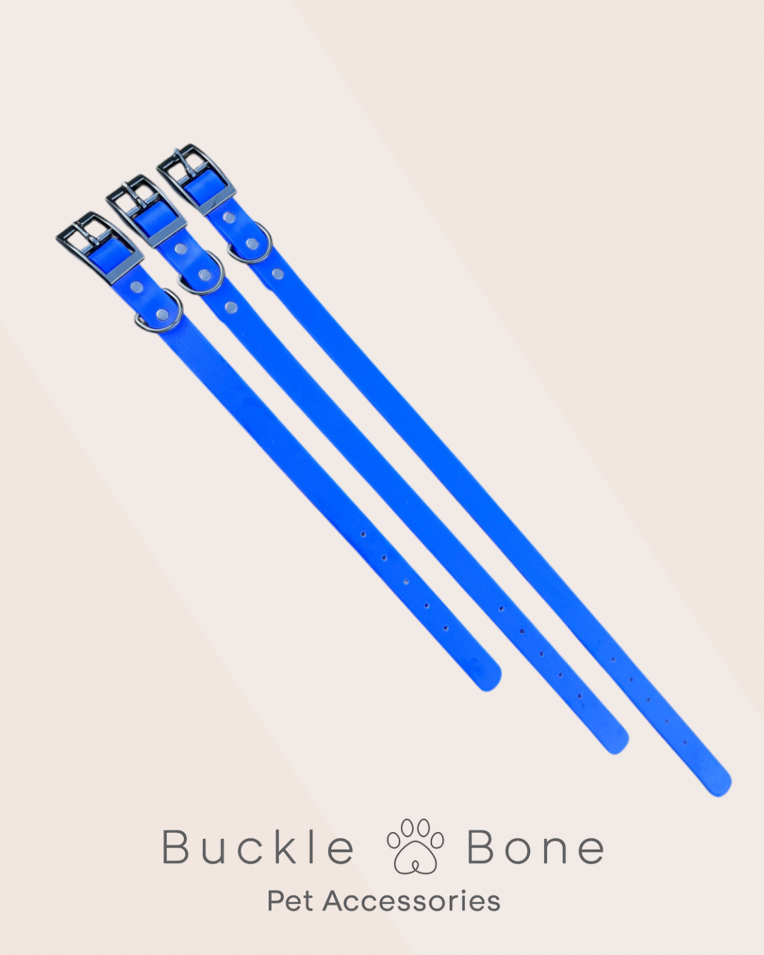 Dark Blue - Waterproof BioThane© Dog Collar