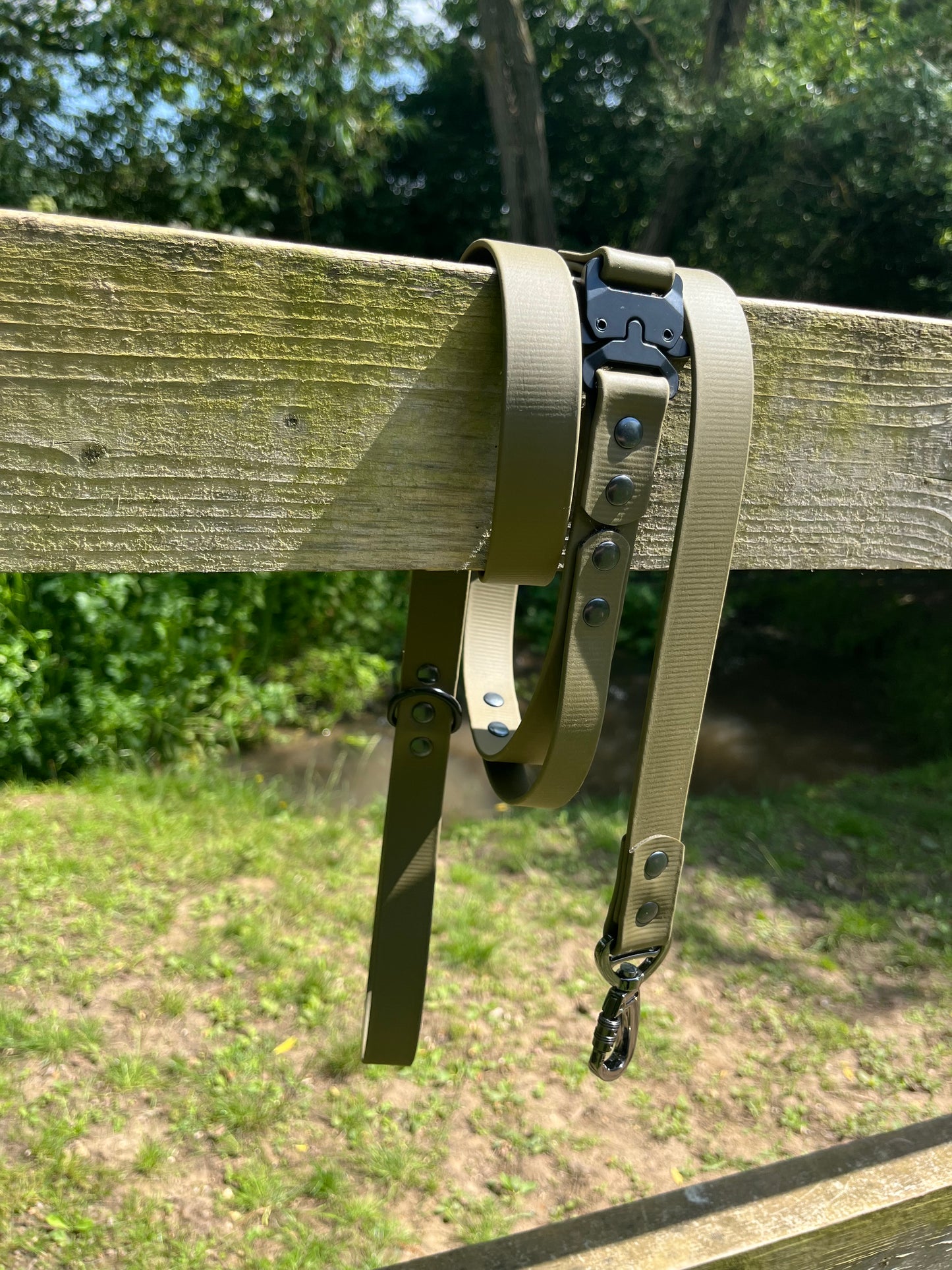 Tactical BioThane© Lead - Military Green