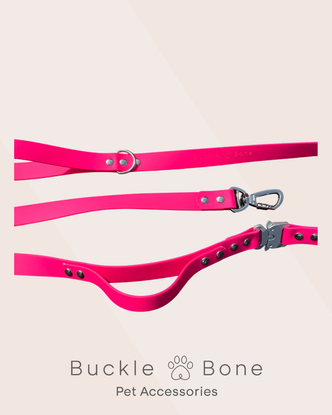 Tactical BioThane© Lead - Passion Pink