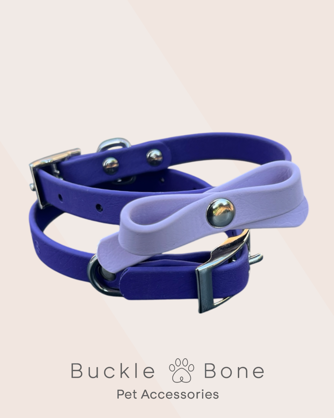 Mini-Me Dog Collar - BioThane© - Violet