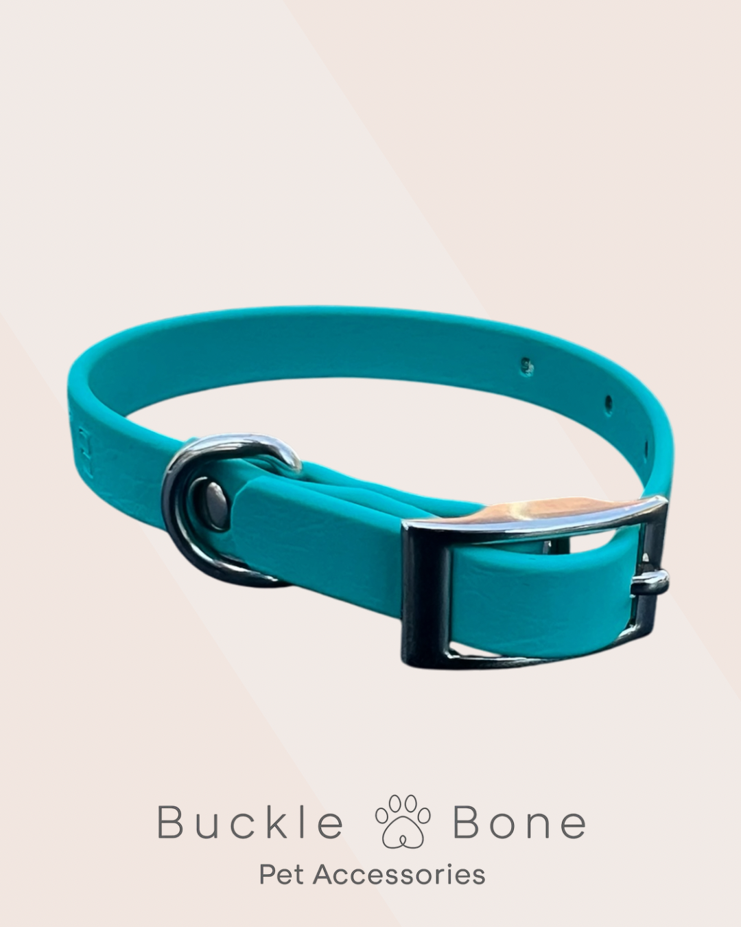 Mini-Me Dog Collar - BioThane© - Teal