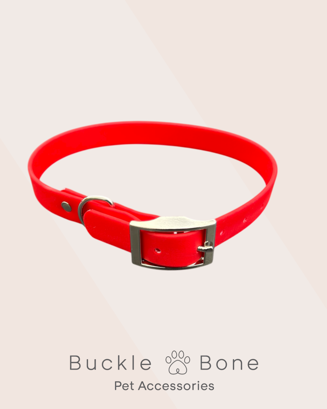 Red - Waterproof BioThane© Dog Collar