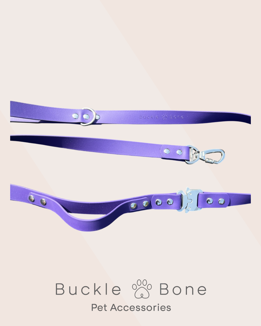 Tactical BioThane© Lead - Violet