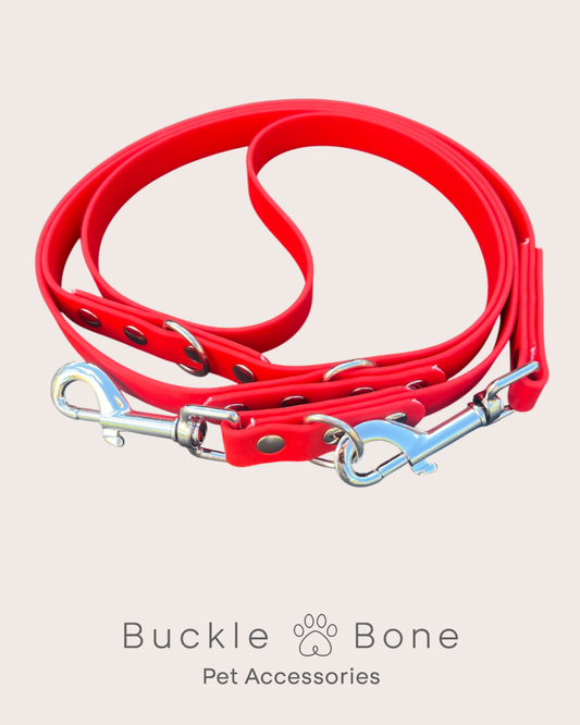 BioThane® Adjustable Dog Training Lead - Red