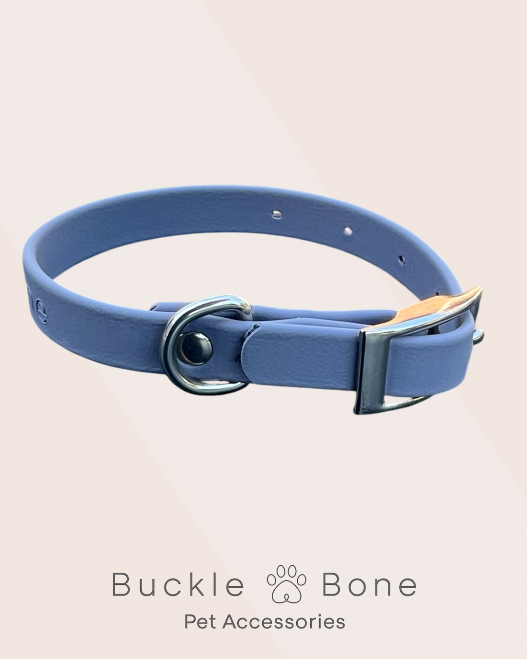 Mini-Me Dog Collar - BioThane© - Grey