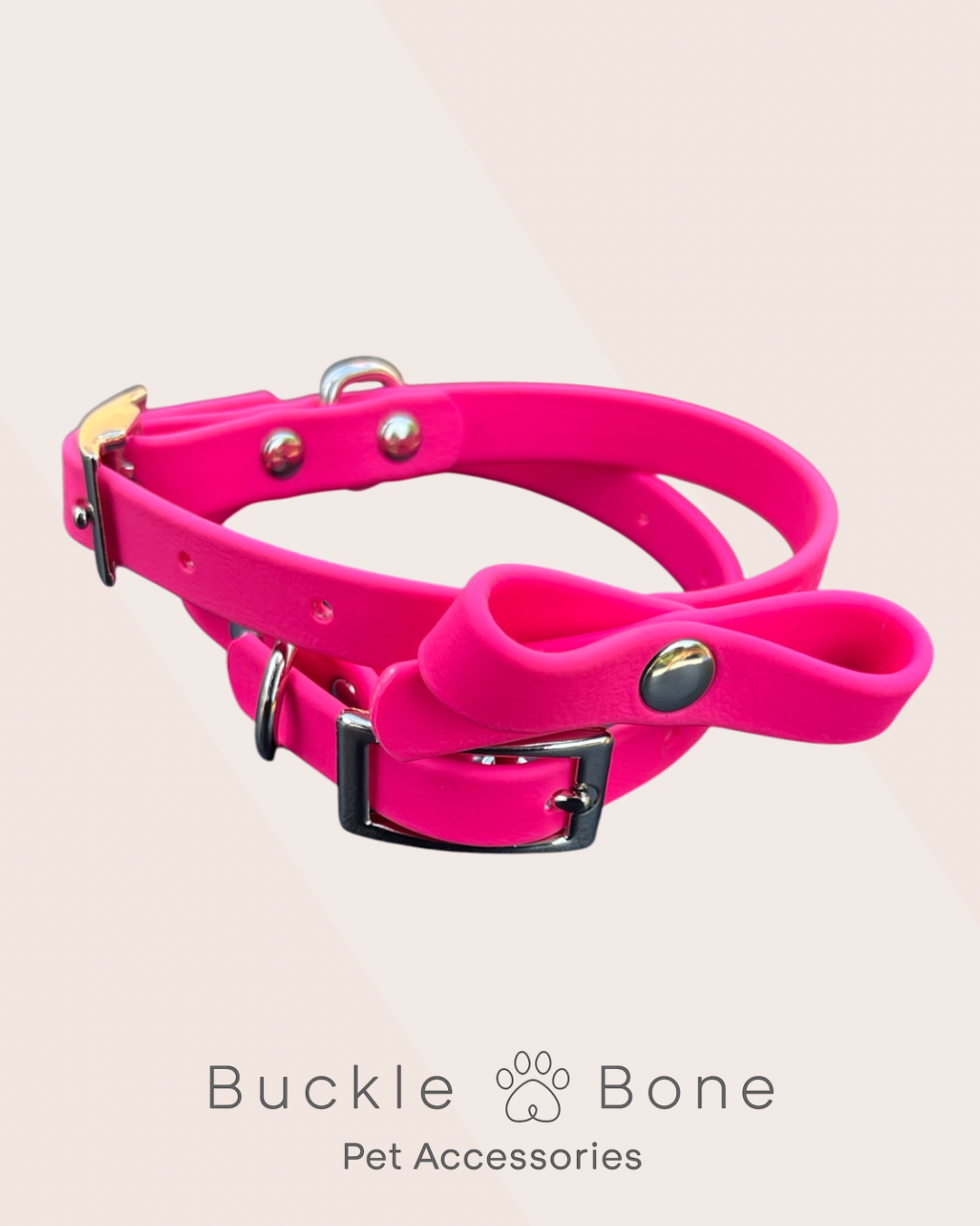 Mini-Me Dog Collar - BioThane© - Passion Pink