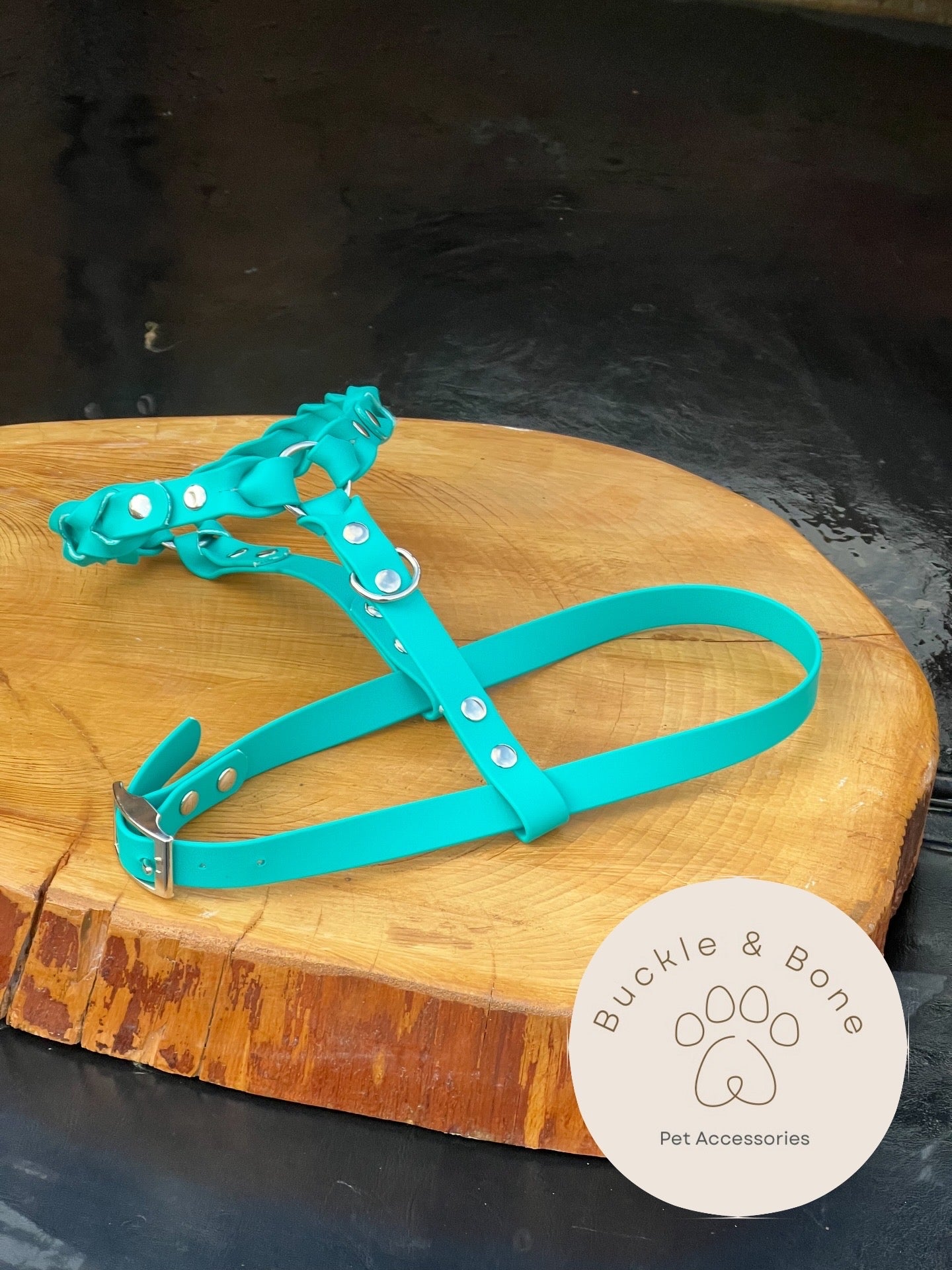 BioThane dog plaited harness - Made To Measure