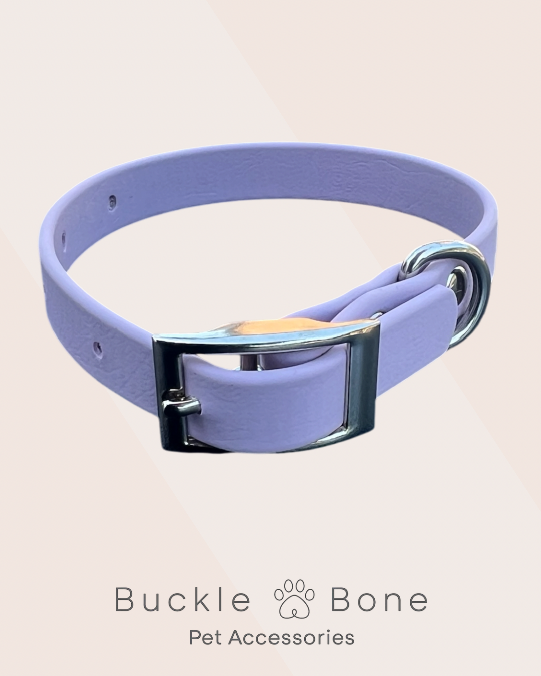 Mini-Me Dog Collar - BioThane© - Pastel Purple