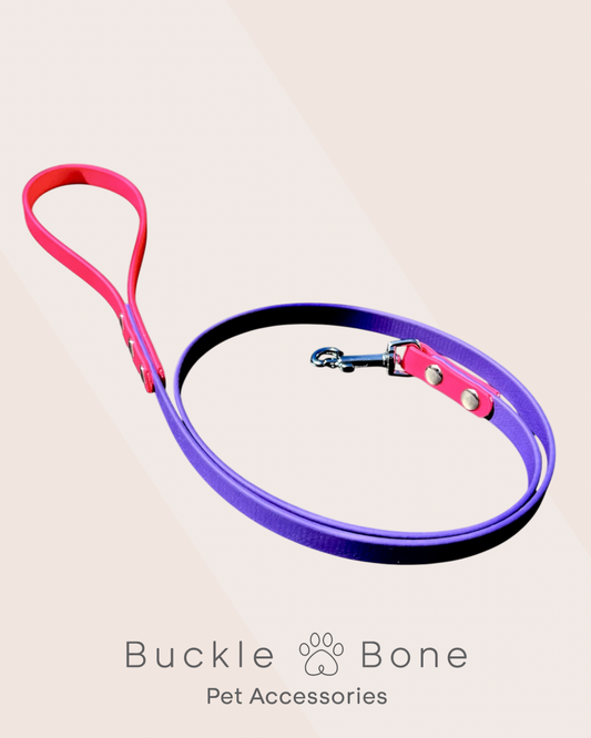 Mini-me BioThane© Lead Pink & Purple