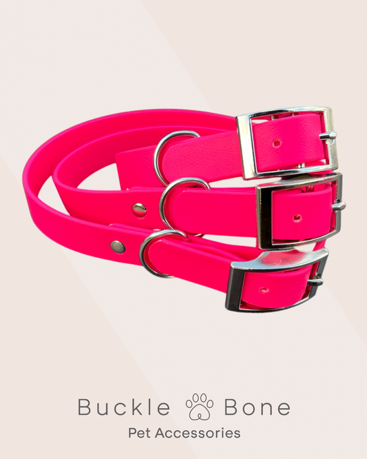 Passion Pink - Waterproof BioThane© Dog Collar