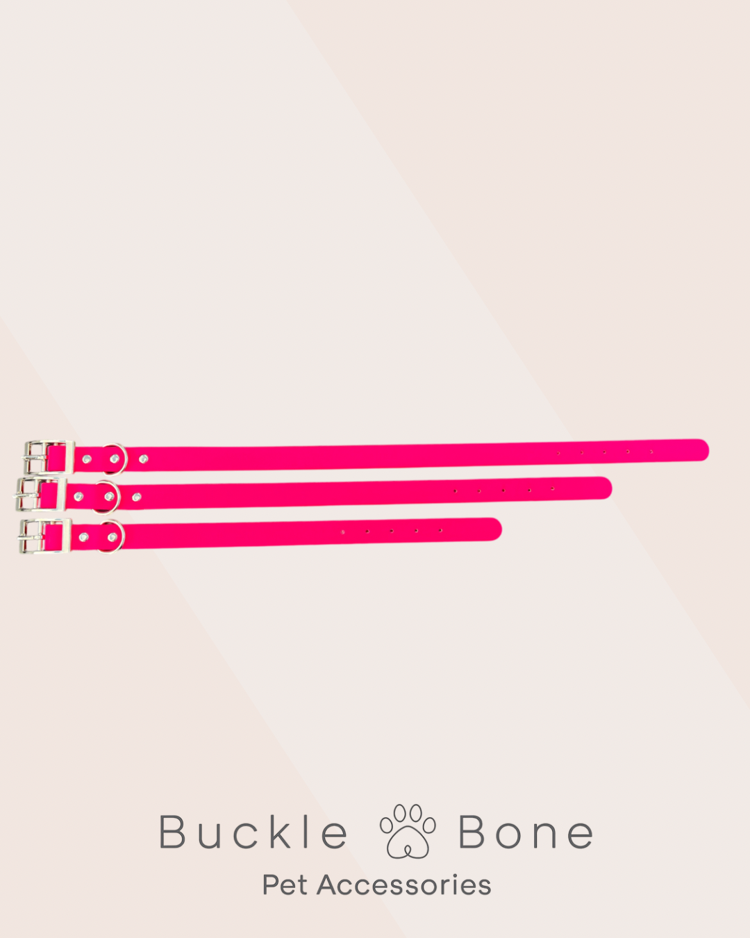 Passion Pink - Waterproof BioThane© Dog Collar