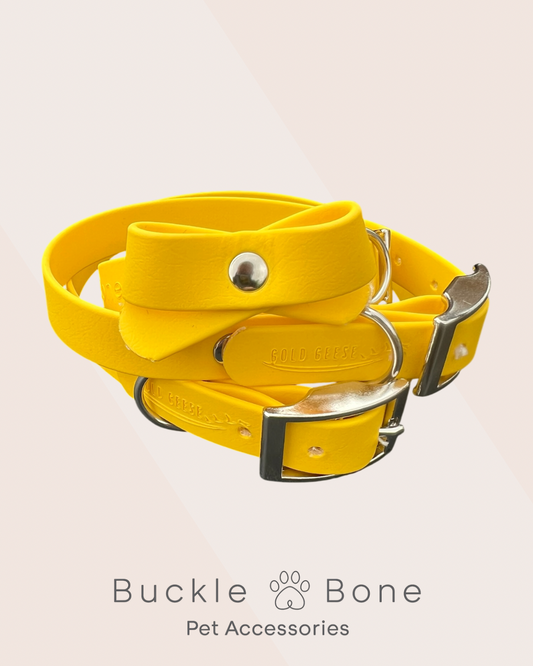 Gold Geese “Walk for Hope” BioThane® Collar