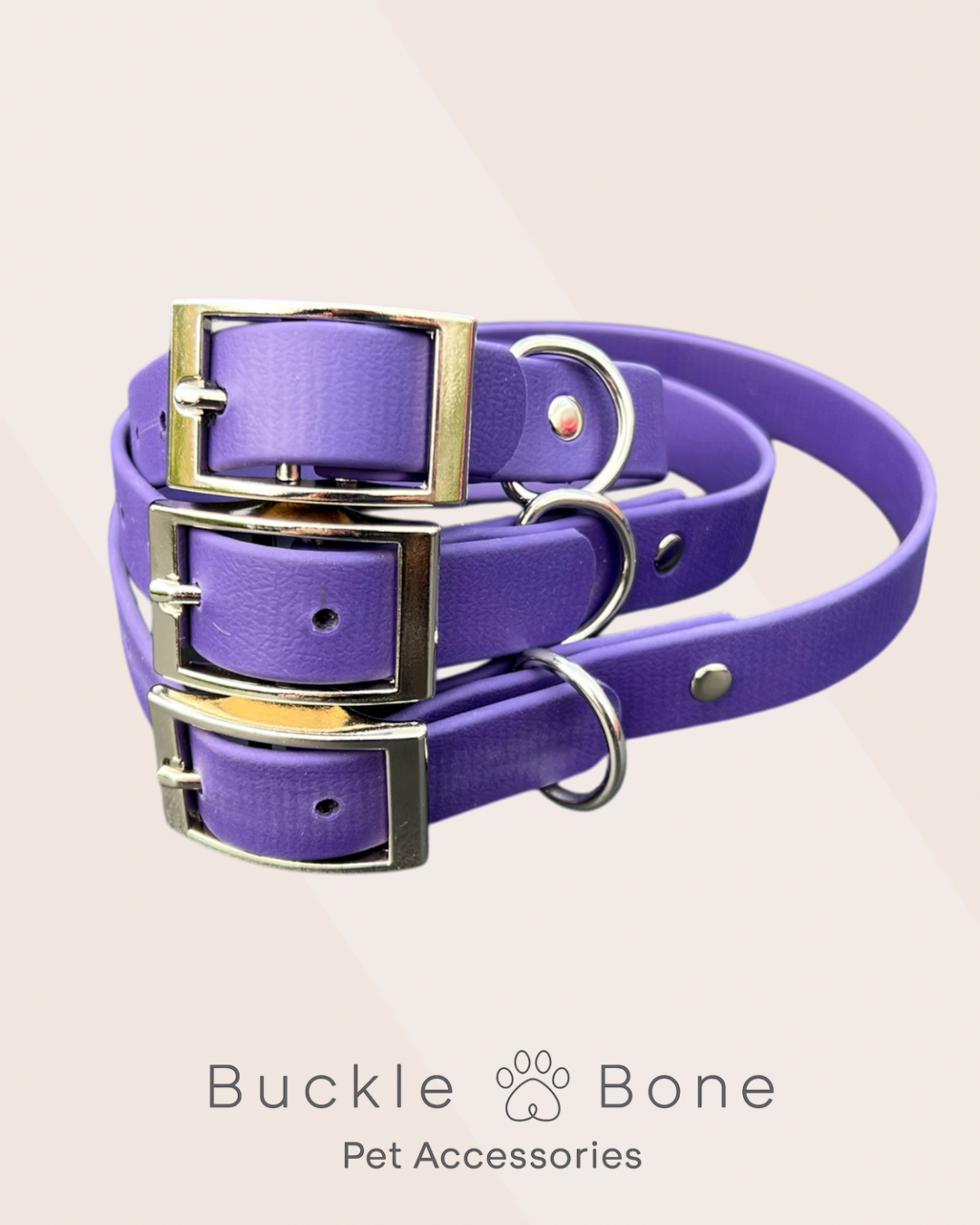 Violet - Waterproof BioThane© Dog Collar