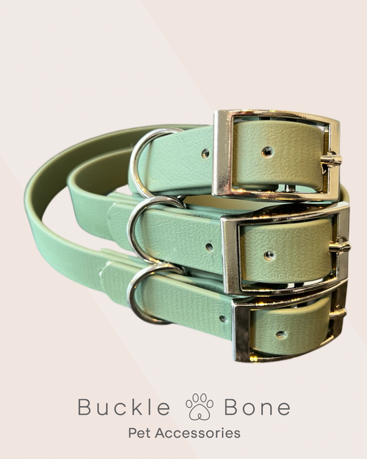 Foggy Green - Waterproof BioThane© Dog Collar