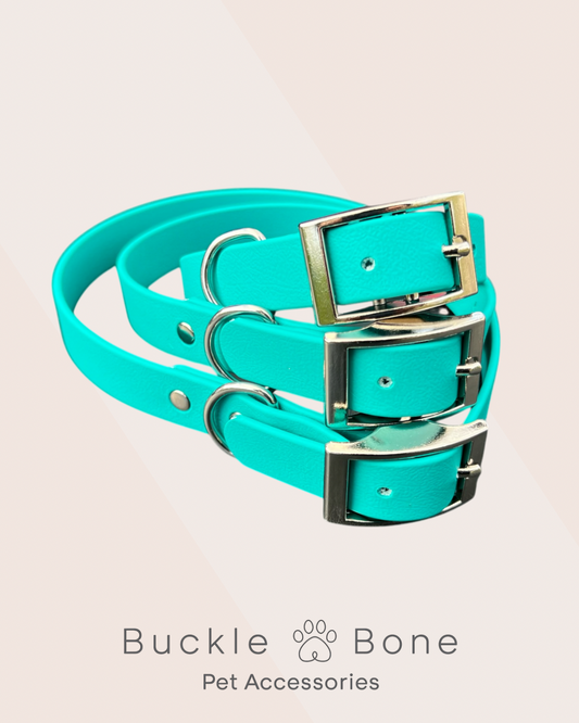 Teal - Waterproof BioThane© Dog Collar