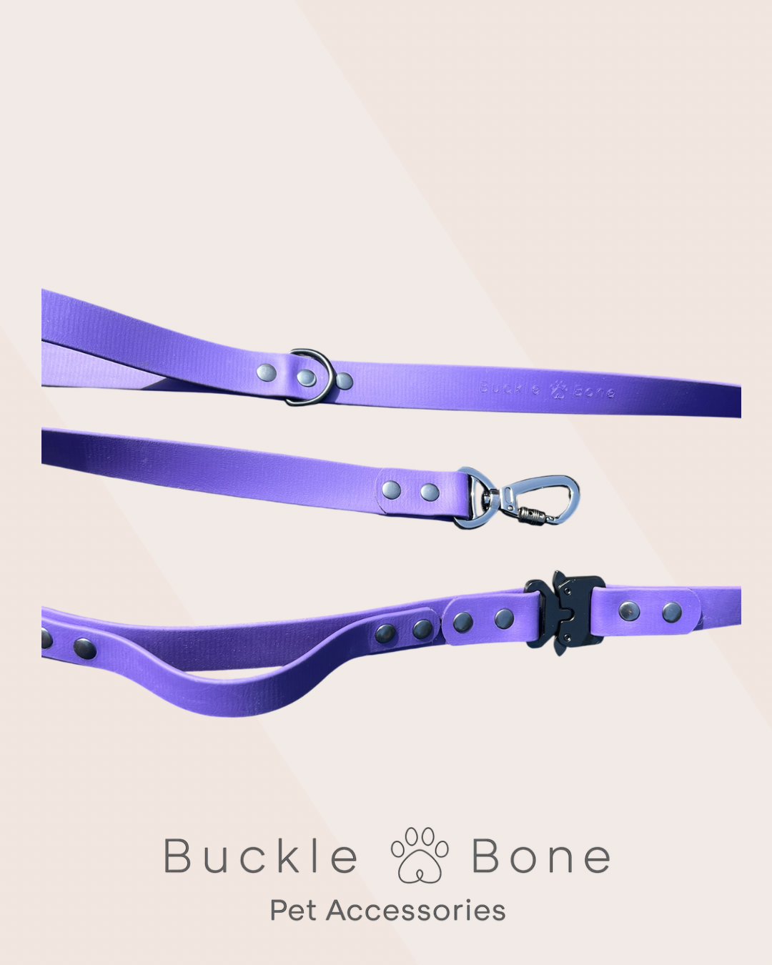 Tactical BioThane© Lead - Violet